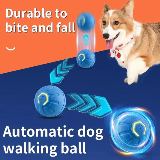 Smart Dog Toy Ball Electronic Interactive Pet Toy Moving Ball USB Automatic Moving