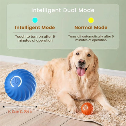 Smart Dog Toy Ball Electronic Interactive Pet Toy Moving Ball USB Automatic Moving