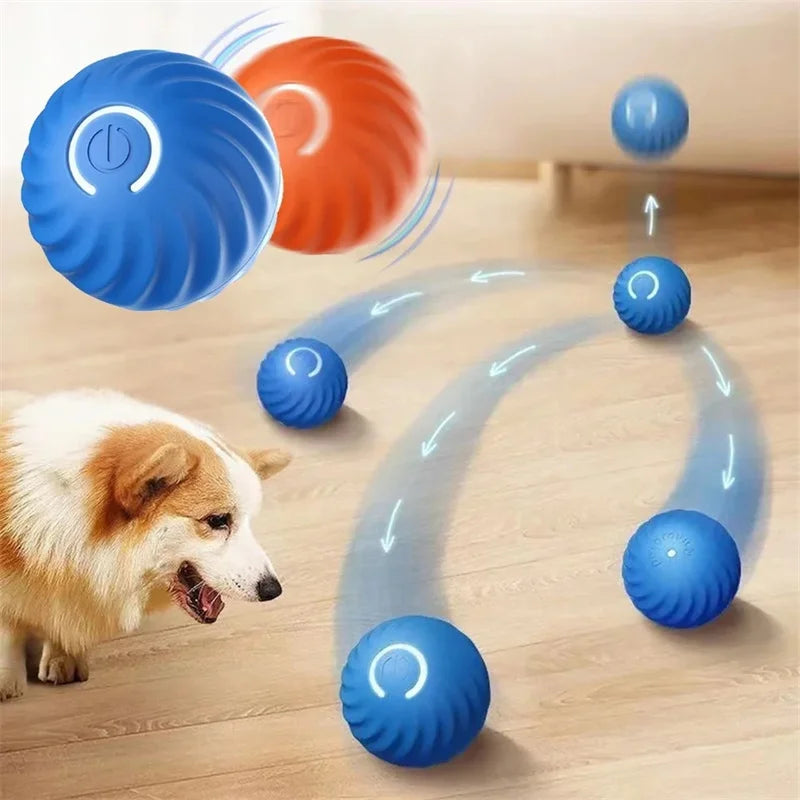 Smart Dog Toy Ball Electronic Interactive Pet Toy Moving Ball USB Automatic Moving