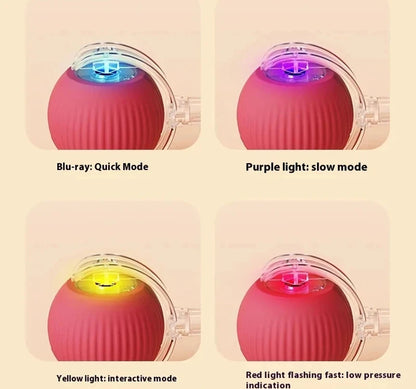 Cat Interactive Ball Toys Automatic Rolling Ball For Kitten Rechargeable Smart Pet Electric Toys With Teaser Sensor Cat Ball Toy