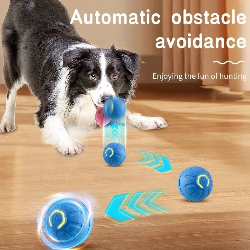 Smart Dog Toy Ball Electronic Interactive Pet Toy Moving Ball USB Automatic Moving