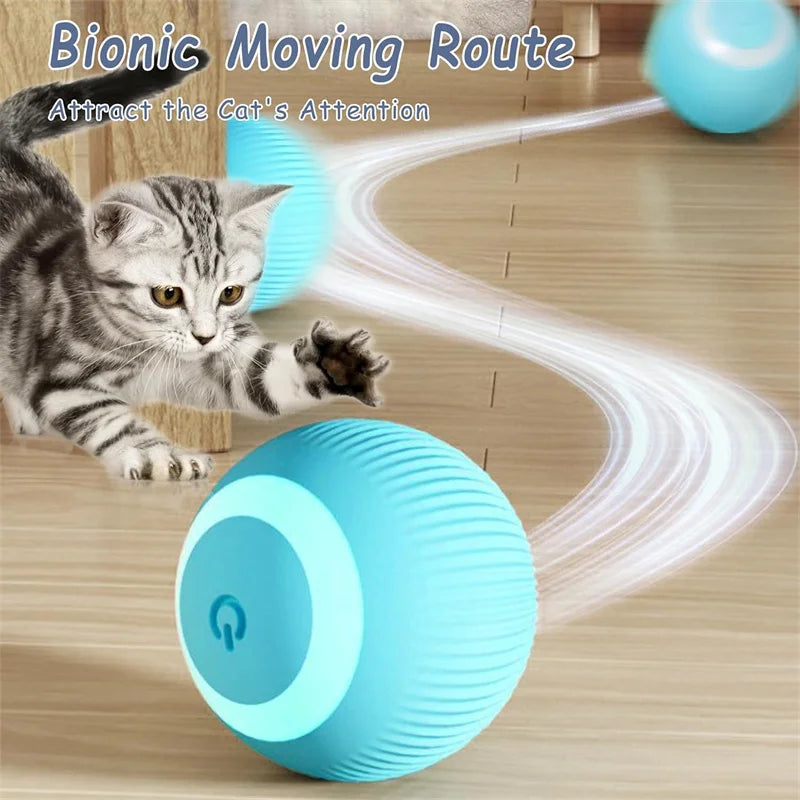 Smart Dog Toy Ball Electronic Interactive Pet Toy Moving Ball USB Automatic Moving