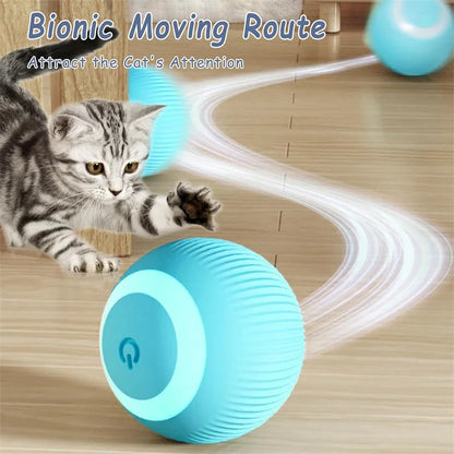 Smart Dog Toy Ball Electronic Interactive Pet Toy Moving Ball USB Automatic Moving