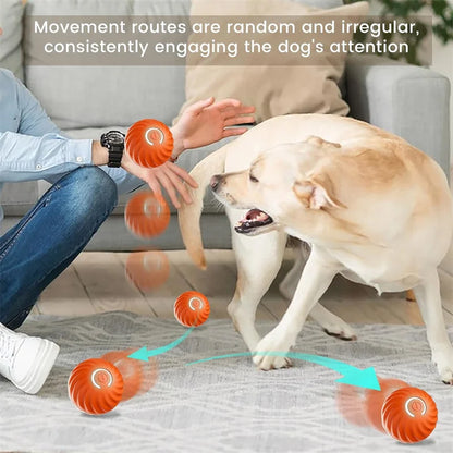 Smart Dog Toy Ball Electronic Interactive Pet Toy Moving Ball USB Automatic Moving